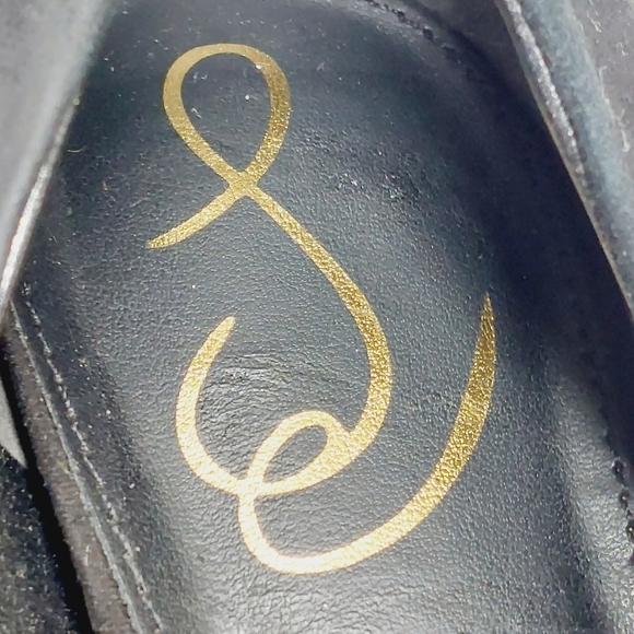 Sam Edelman Harriet Black Suede Pointed Toe Slip On Pumps D43 - Picture 10 of 13